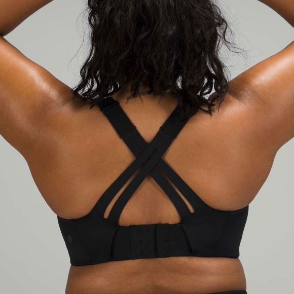 Lululemon AirSupport Bra High Support Sports Bra Black/Asphalt Grey 36 DD 36 E - Picture 3 of 11